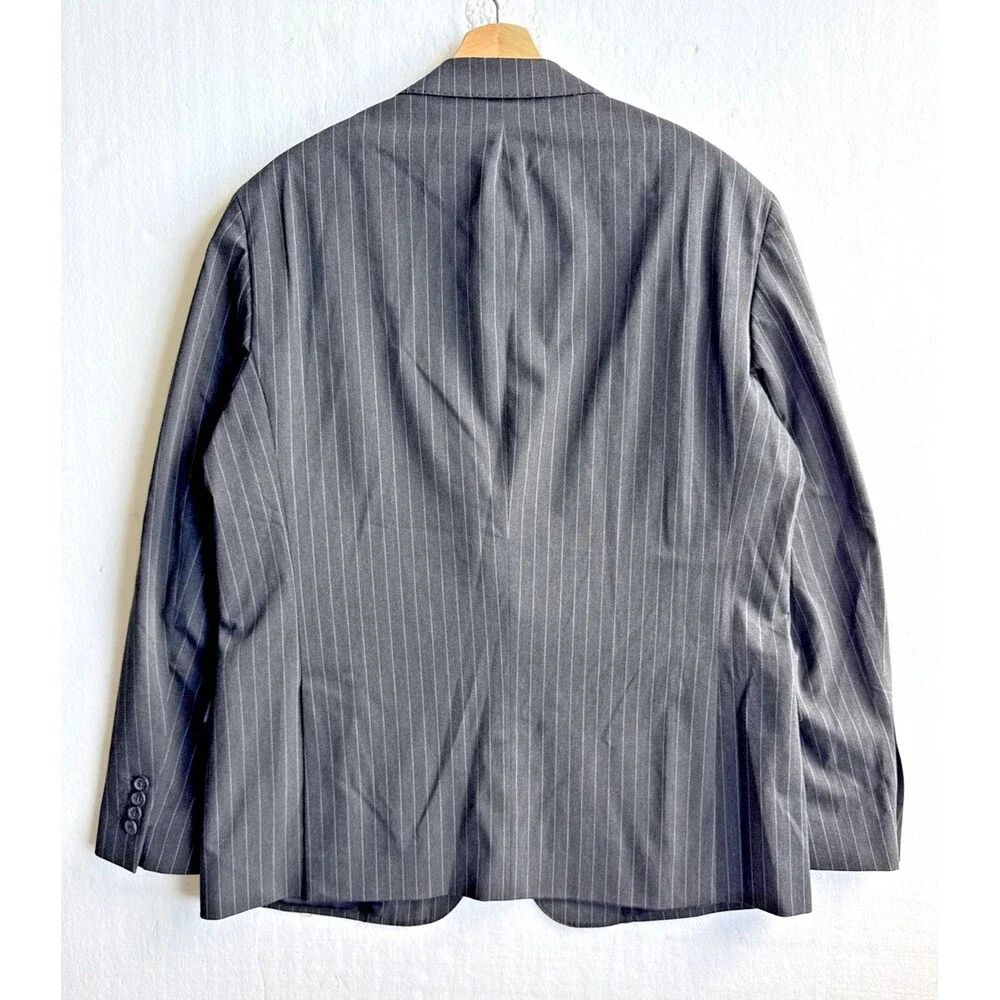 Polo Ralph Lauren Modern Fit Pinstriped Blazer Gray Men's Size 44R